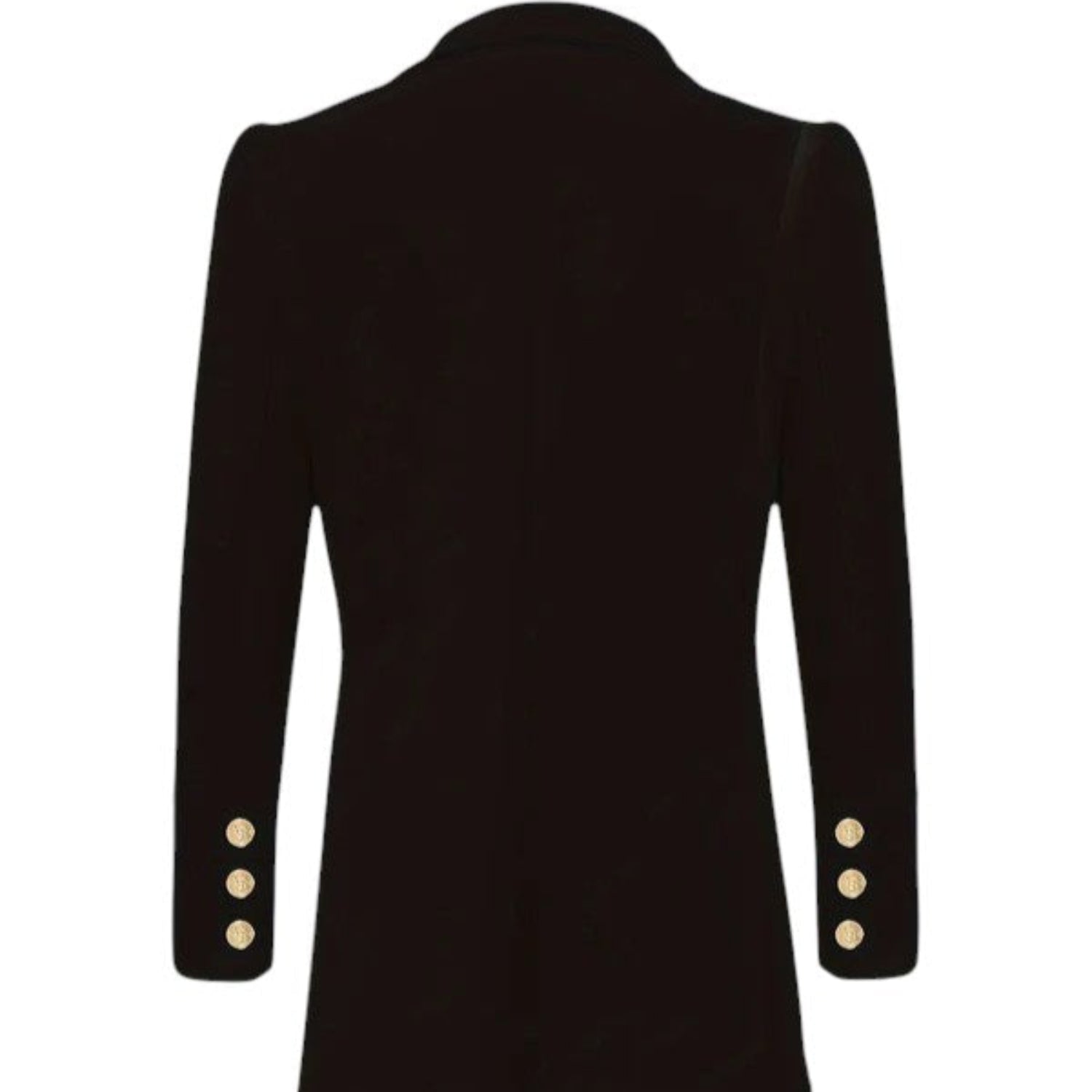 Blazer da donna doppiopetto sartoriale con bottoni dorati formali