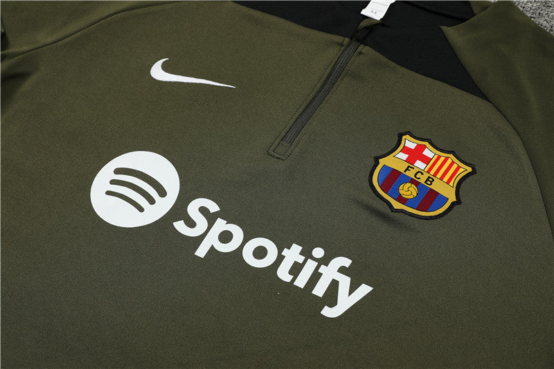 Tuta verde militare Barcelona 23-24