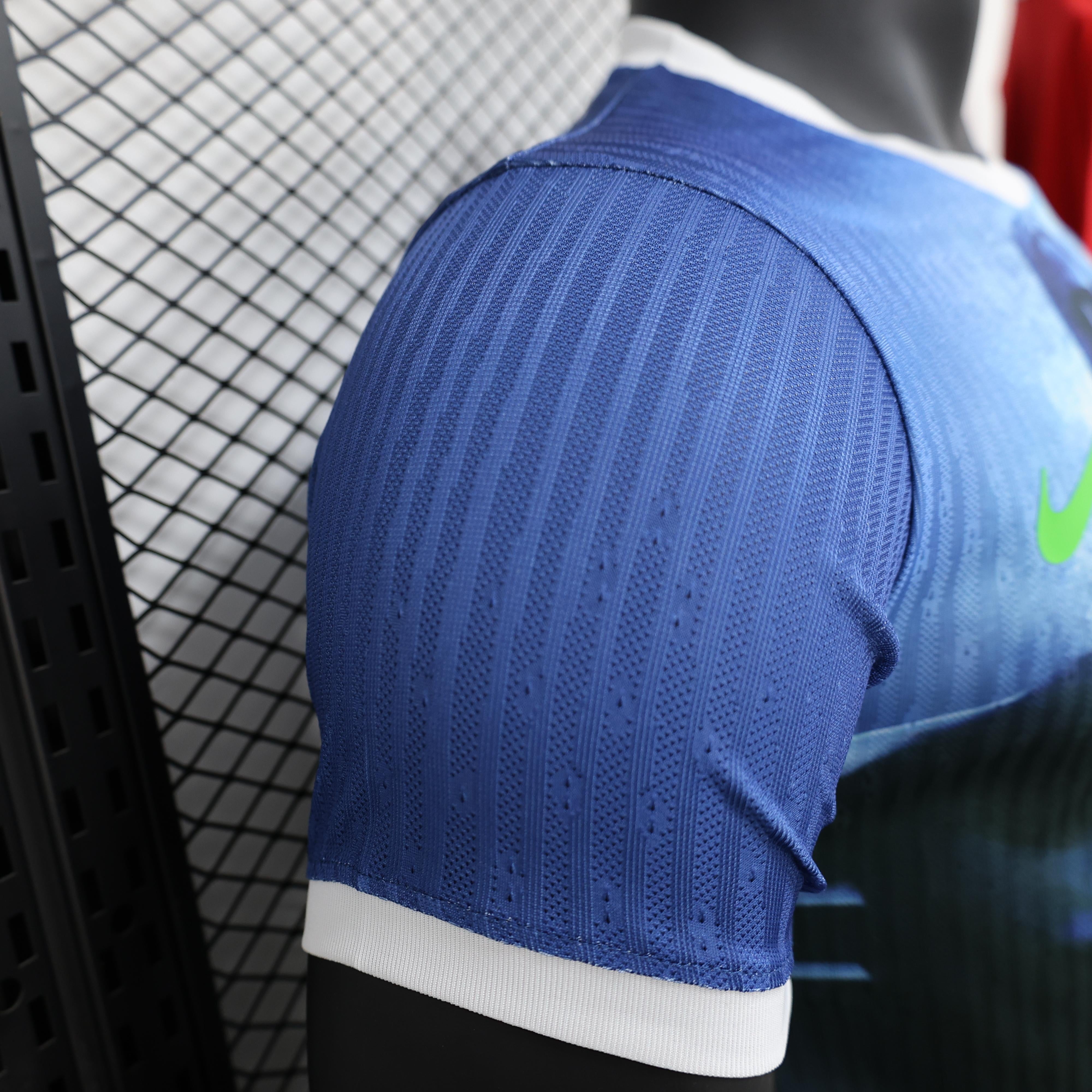 Brasilien Blau Jesus Christus Spezialtrikot