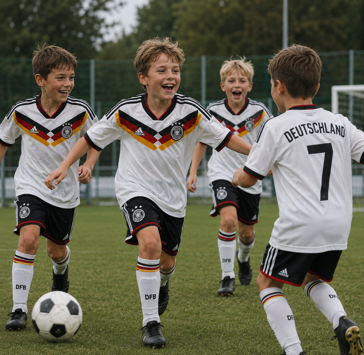 Maglia casa bambini Germania Coppa del Mondo 2026