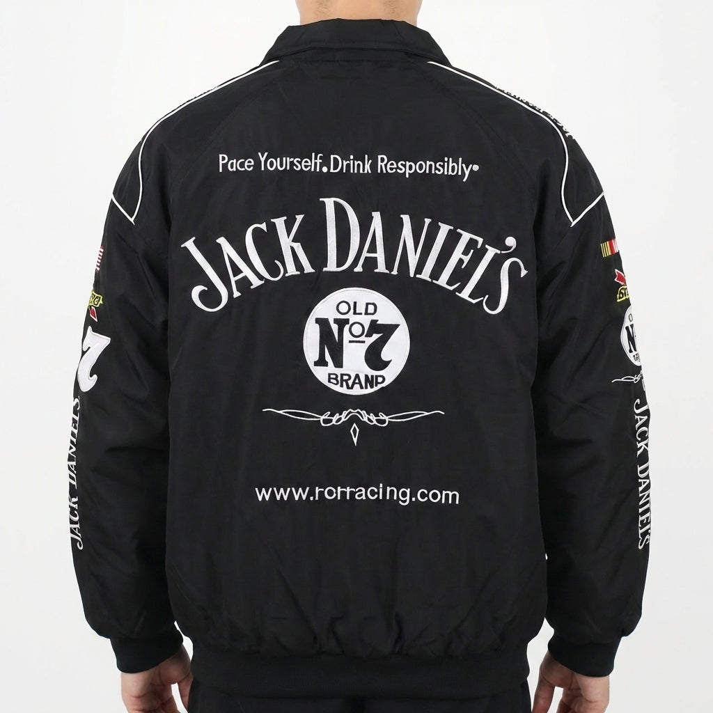 Jack Daniel's Old No. 7 Racing Jas Zwart | Volledige Rits NASCAR Sponsor Logo’s