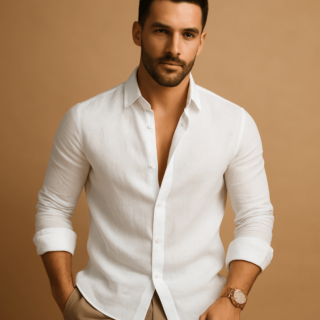 Shirt Men Comfortable Fit Clean Relaxed Silhouette