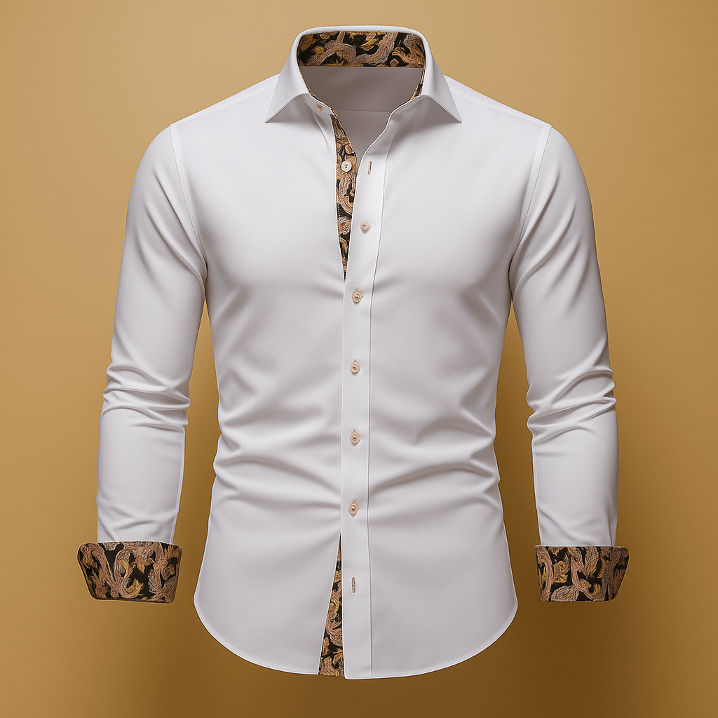 Camicia uomo, vestibilità classica moderna, appeal raffinato