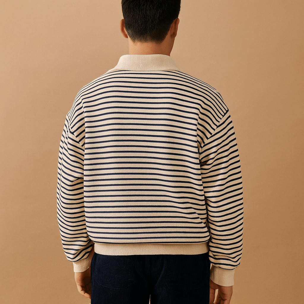 Pullover Herren, Halb-Reißverschluss-Design