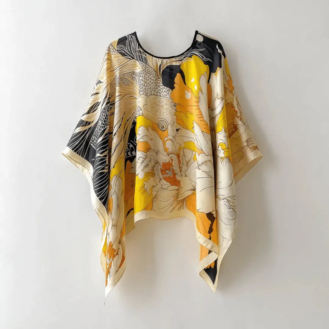 Damen-Bluse — Bedrucktes Muster, reguläre Passform  