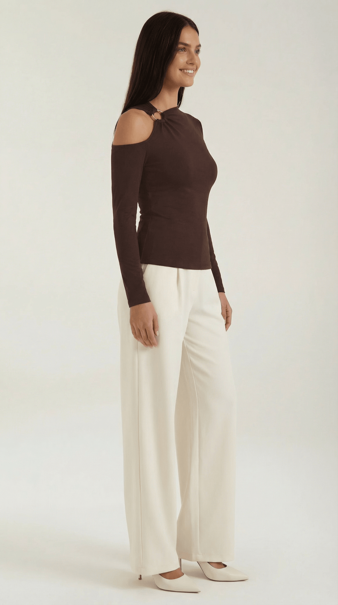 Dames Top — Mouwloos Eén Schouder Asymmetrische Halslijn