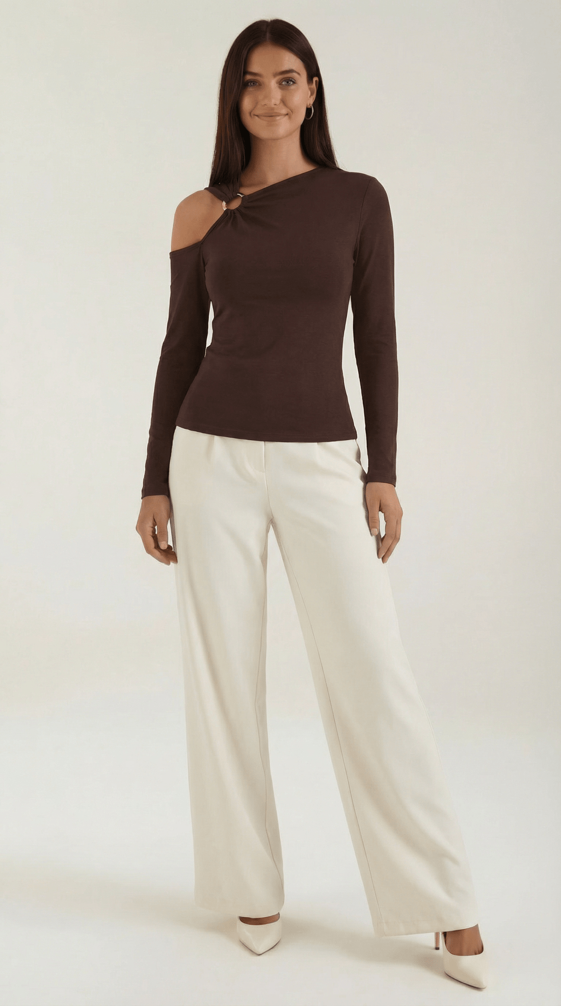 Dames Top — Mouwloos Eén Schouder Asymmetrische Halslijn