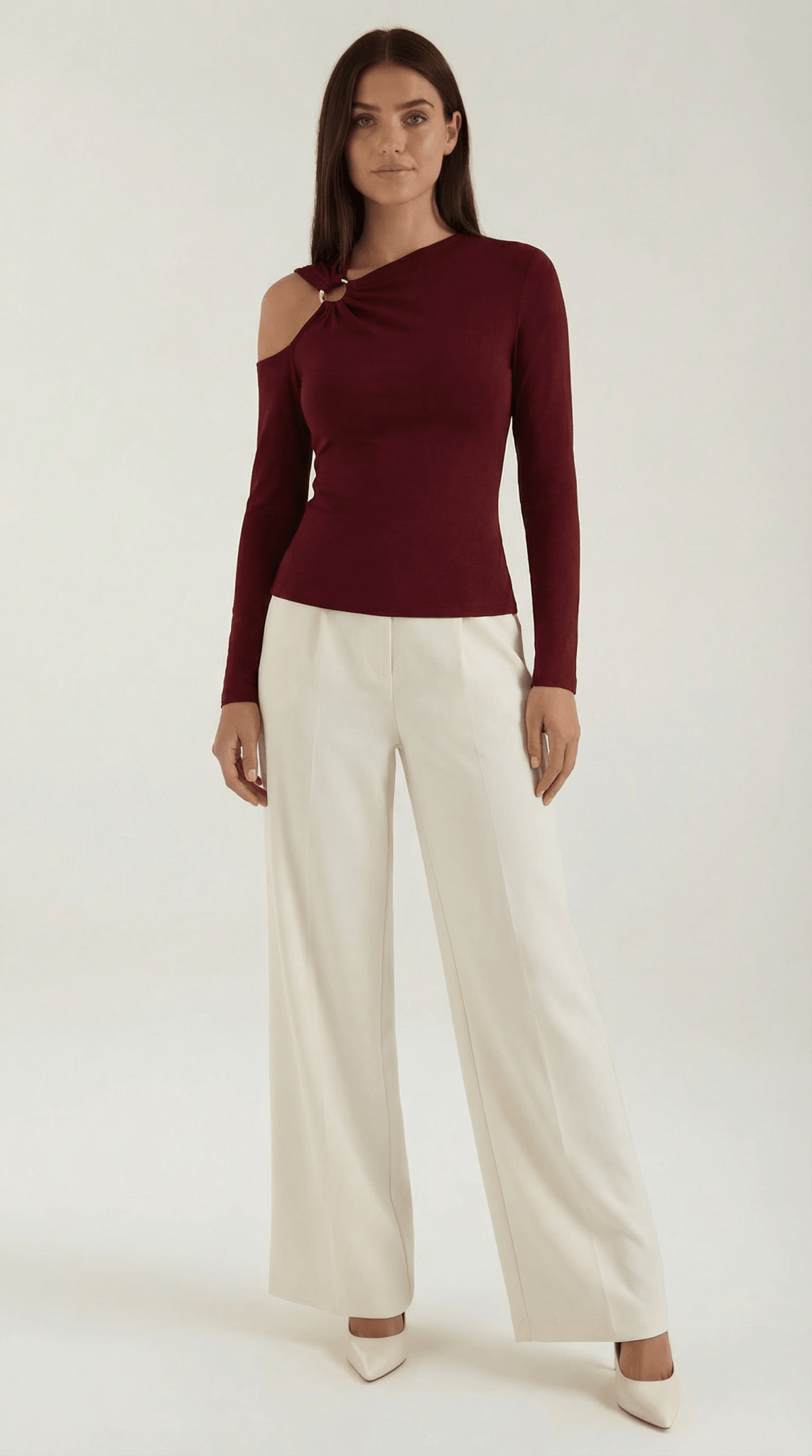Dames Top — Mouwloos Eén Schouder Asymmetrische Halslijn