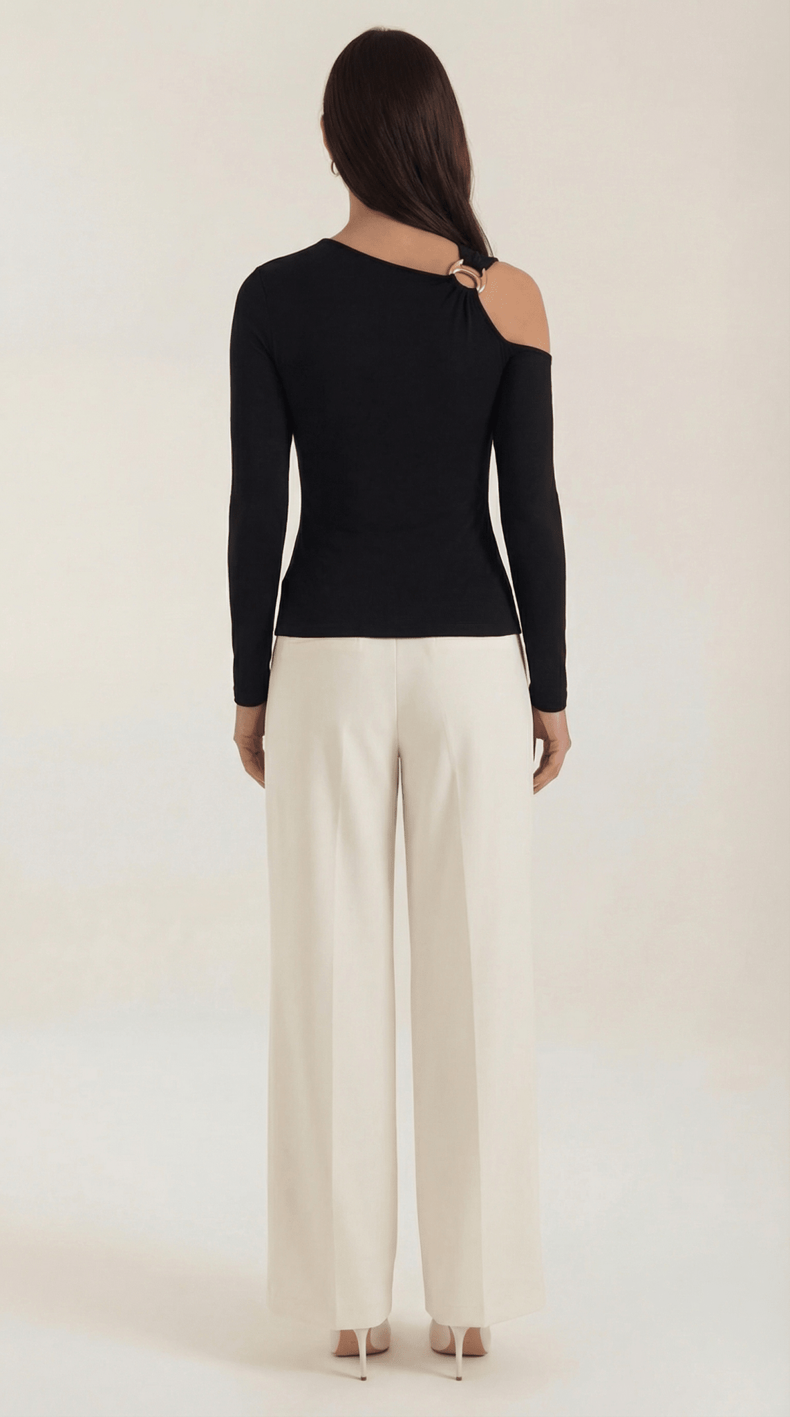 Dames Top — Mouwloos Eén Schouder Asymmetrische Halslijn