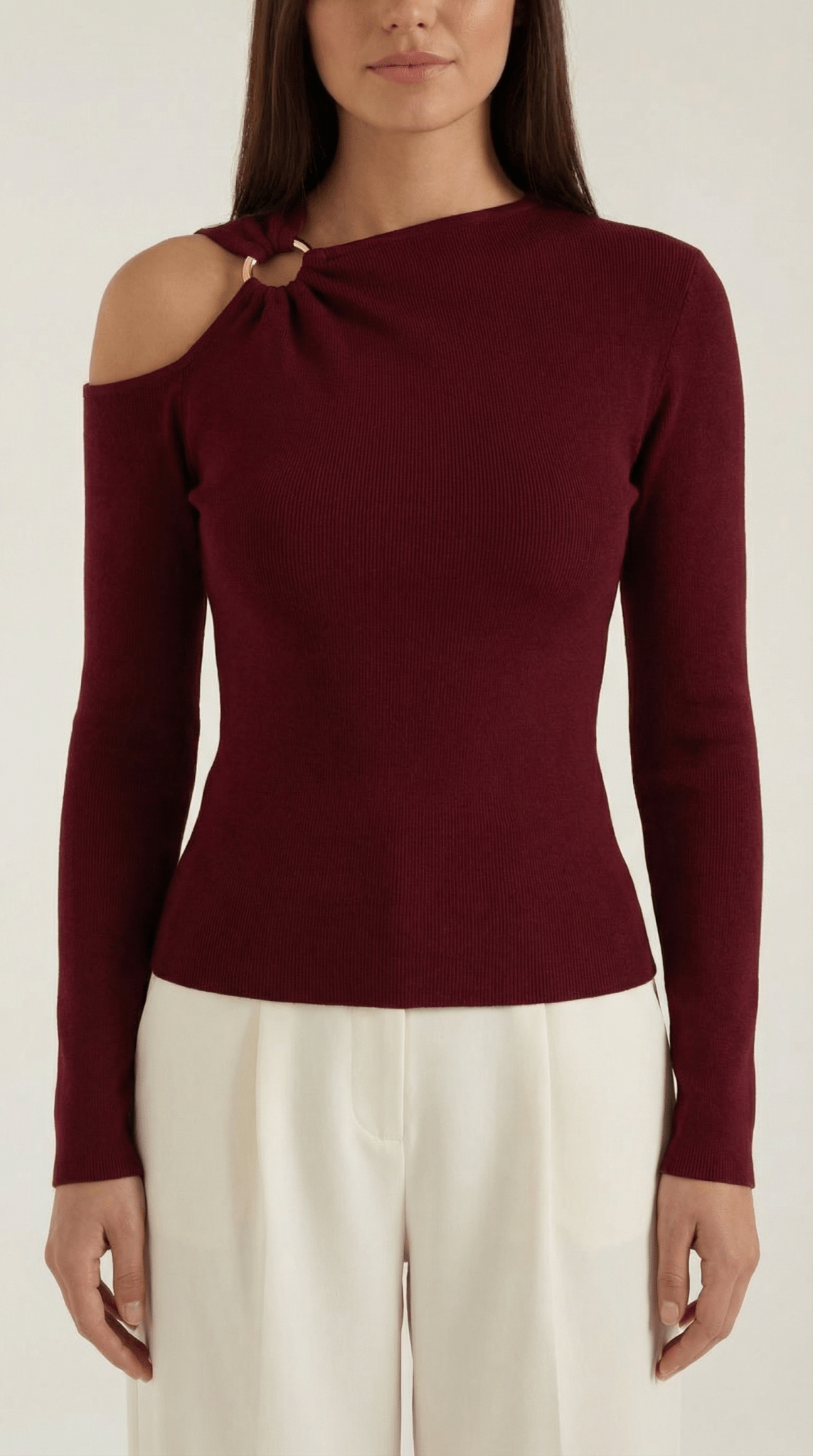 Dames Top — Mouwloos Eén Schouder Asymmetrische Halslijn
